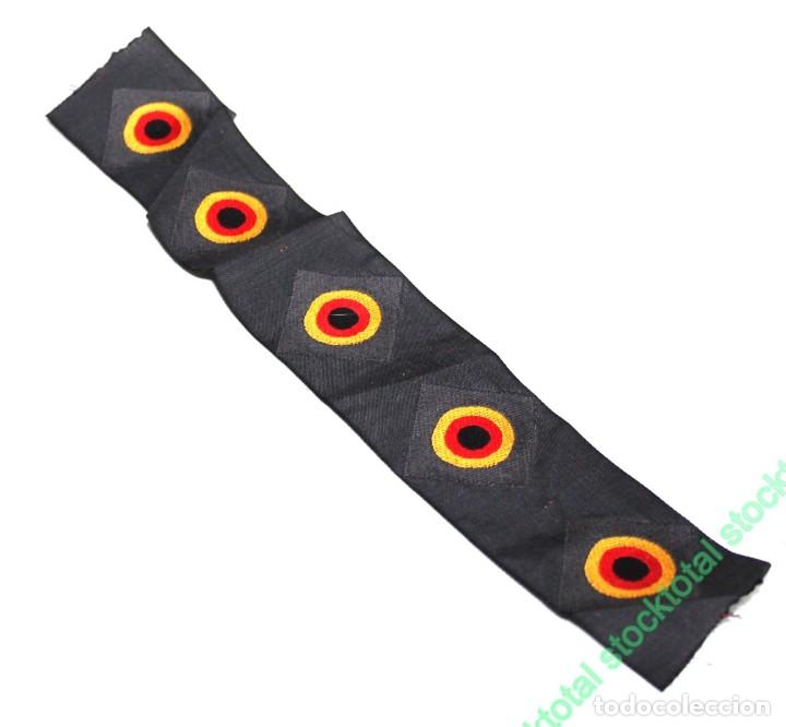 Militaria: distintivo militar original recortable en tela 25 cms