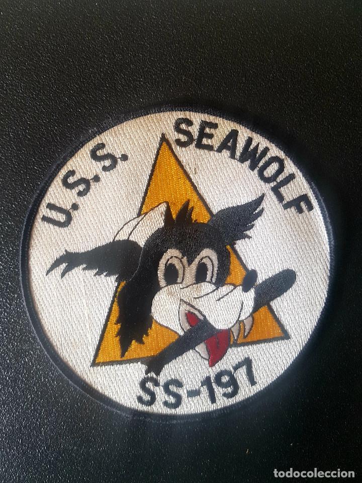Militaria: PARCHE MILITAR II WAR A&Ntilde;OS 40 REPLICA uss seawolf ss 197 LOBO SUBMARINO
