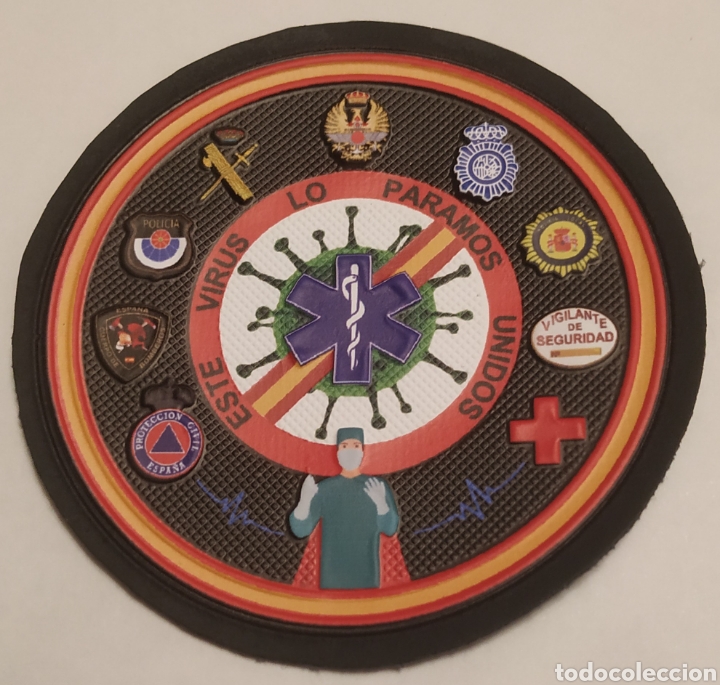 Militaria: PARCHE EMBLEMA COMPONENTES DE LA OPERACI&Oacute;N BALMIS - Foto 1