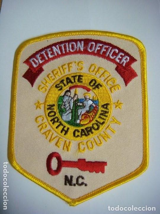 Militaria: PARCHE DE TELA DE DETENTION OFFICER SHERIFF'S OFFICE CRAVEN COUNTY N.C.