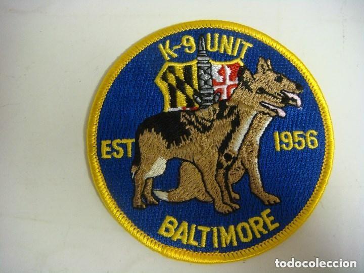 Militaria: PARCHE DE TELA K-9 UNIT EST-1956 BALTIMORE