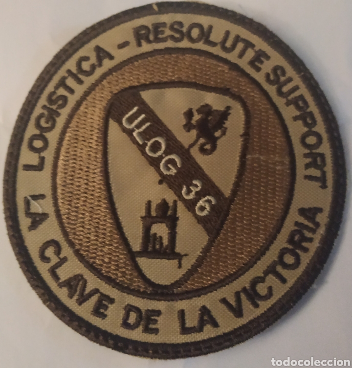 Militaria: PARCHE EMBLEMA &Aacute;RIDO ULOG 36 MISI&Oacute;N RESOLUTE SUPPORT