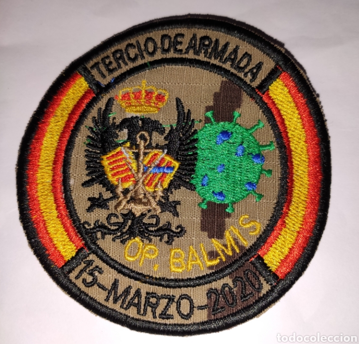 Military Antiques: PARCHE EMBLEMA BORDADO OPERACI&Oacute;N BALMIS TERCIO DE ARMADA