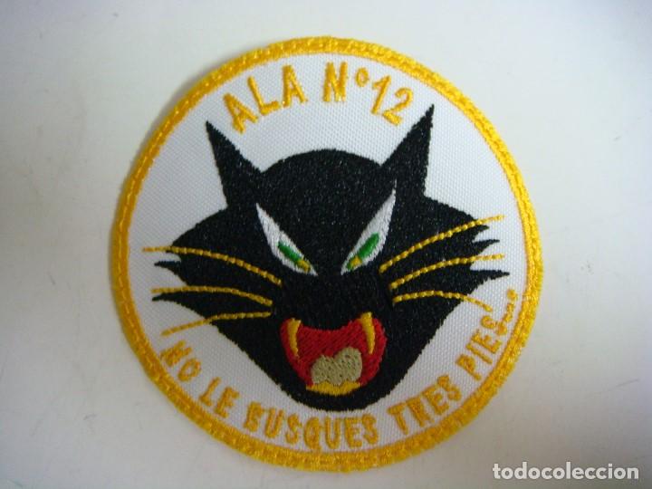 Military Antiques: PARCHE DE TELA DE ALA N&ordm; 12 NO LE BUSQUES TRES PIES