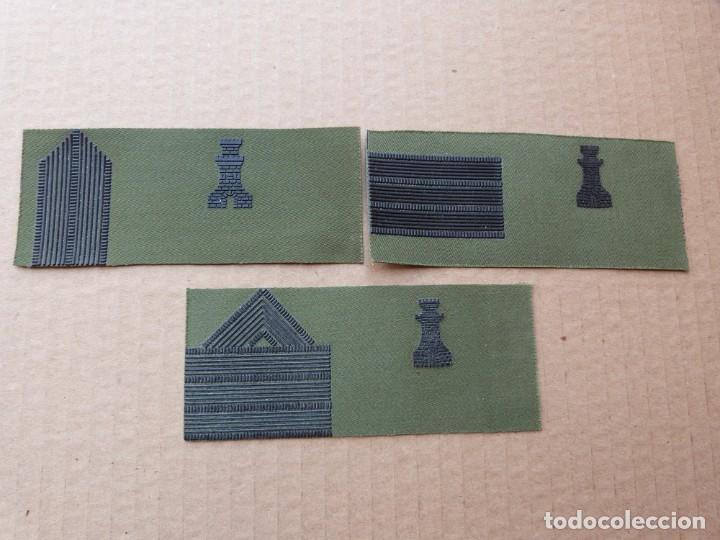 Military Antiques: 3 PARCHES GRADUACION INGENIEROS PARCHE GALLETA DE PECHO