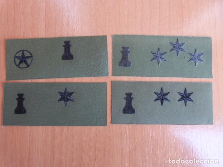 Military Antiques: 4 PARCHES GRADUACION INGENIEROS PARCHE GALLETA DE PECHO