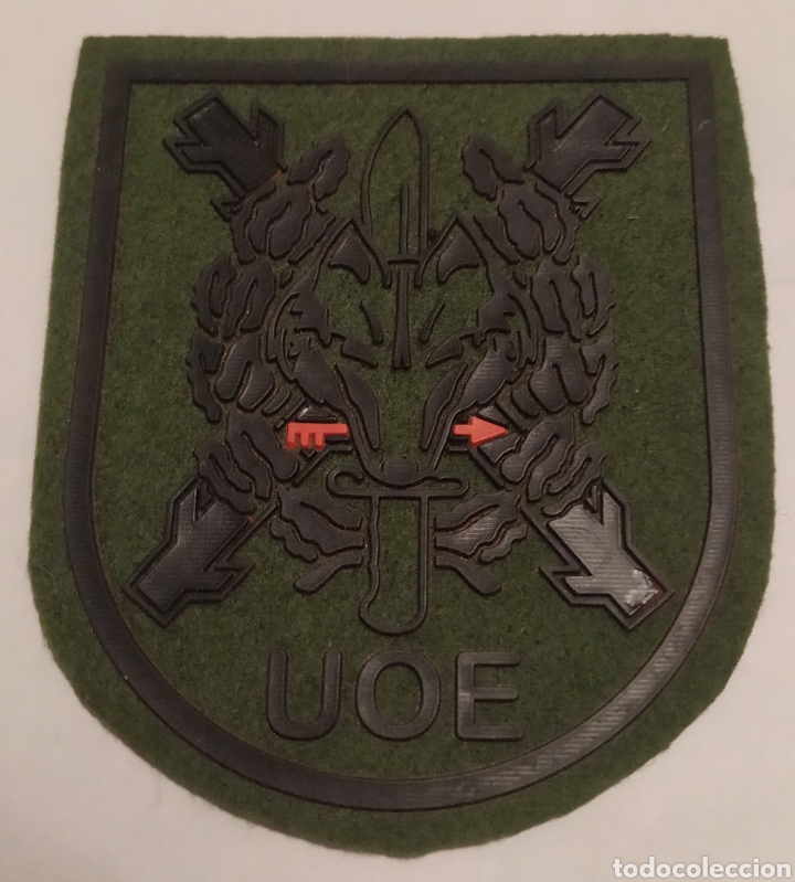 Militaria: PARCHE EMBLEMA DE BRAZO VERDE UOE INF. DE MARINA