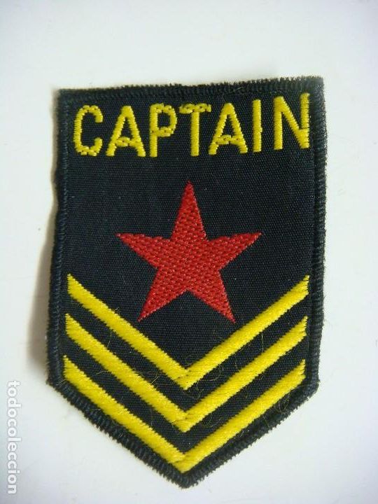 Militaria: PARCHE DE TELA DE CAPTAIN - Foto 1