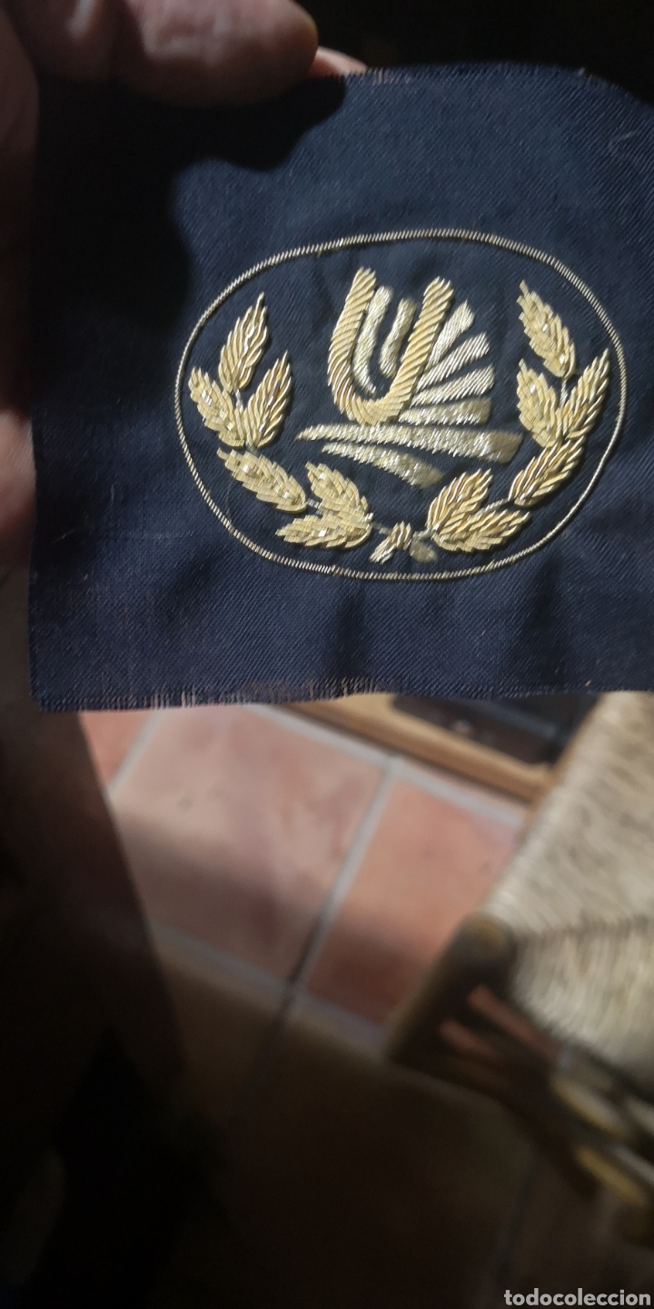 Militaria: Bordado en hilo de oro de compa&ntilde;&iacute;a a&eacute;rea - Foto 1