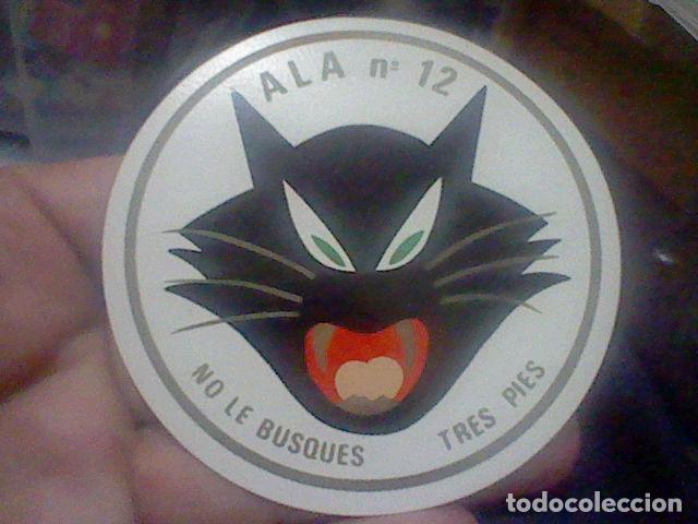 Military Antiques: ALA 12 ESCVADRON NO LE BVSQVES TRES PIES GATO EJERCITO AIRE PARCHE MILITAR PLASTICO 9 CMS * *****