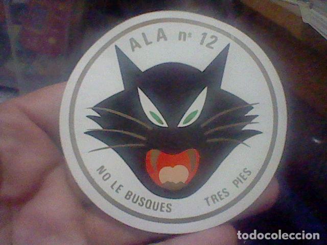 Military Antiques: ALA 12 ESCVADRON NO LE BVSQVES TRES PIES GATO EJERCITO AIRE PARCHE MILITAR PLASTICO 9 CMS * ** *****