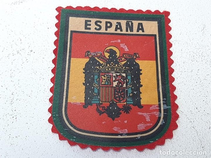 Military Antiques: ANTIGUO PARCHE DE TELA ESCUDO ESTADO ESPA&Ntilde;OL AGUILA DE SAN JUAN A&Ntilde;OS 60 / 70 SIN USO