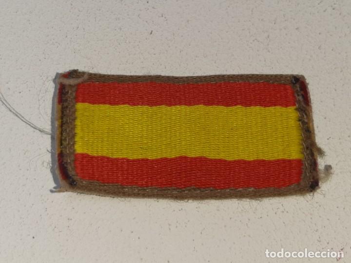 Military Antiques: ANTIGUO PARCHE MLITAR DE BRAZO BANDERA DE ESPA&Ntilde;A BORDADO CON VELCRO EJERCITO ESPA&Ntilde;OL