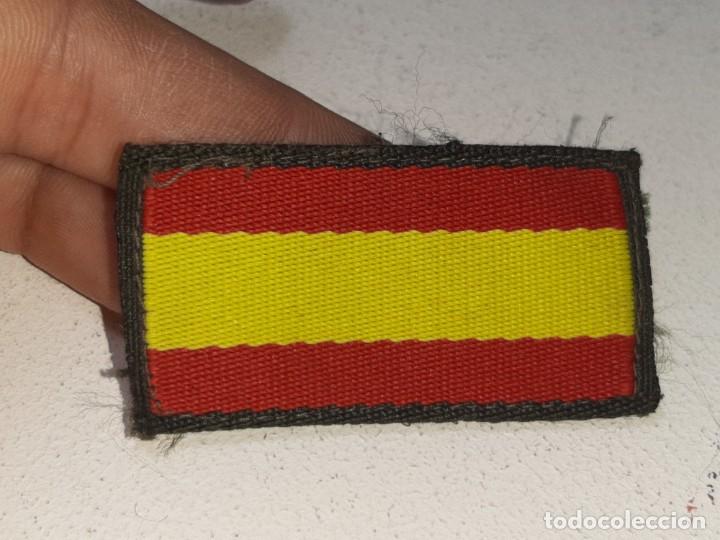 Military Antiques: ANTIGUO PARCHE MLITAR DE BRAZO BANDERA DE ESPA&Ntilde;A BORDADO CON VELCRO EJERCITO ESPA&Ntilde;OL