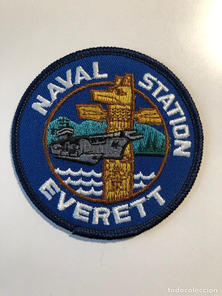 Militaria: Parche militar Naval Station Everett - Foto 1
