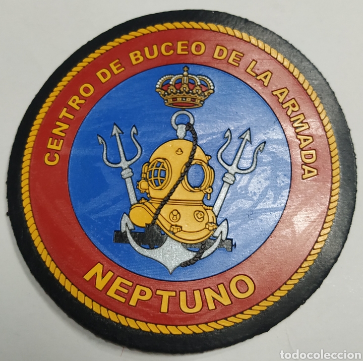 Militaria: PARCHE EMBLEMA DE BRAZO A COLOR DEL CENTRO DE BUCEO DE LA ARMADA NEPTUNO INYECTADO CON VELCRO