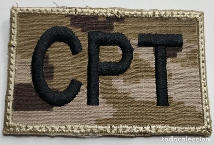Militaria: PARCHE EMBLEMA BORDADO RECTANGULAR CLOSE PROTECTION TEAM 5&times;8 CMS - Foto 1