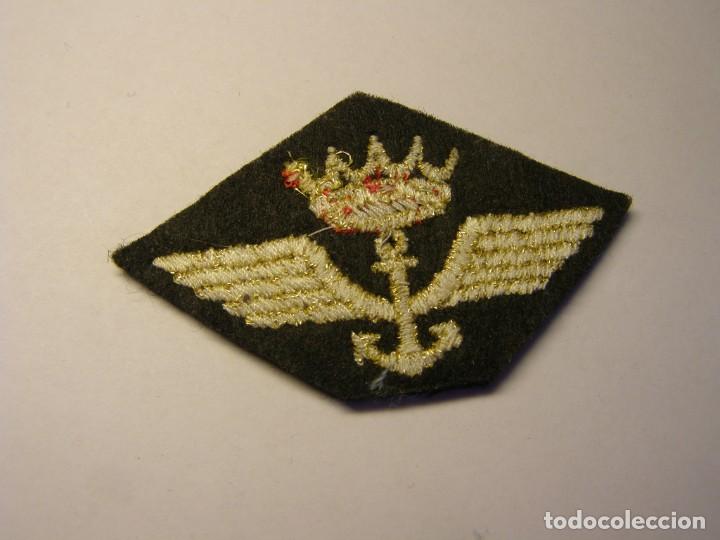 Militaria: Parche aeronautica naval, Espa&ntilde;a, &eacute;poca franquista, probablemente de gorra.