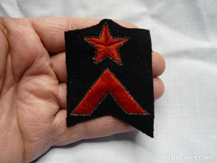 Militaria: ORIGINAL PARCHE CABO GUARDIA DE ASALTO REPUBLICA - FABRICADO POR CASTELLS - GUERRA CIVIL