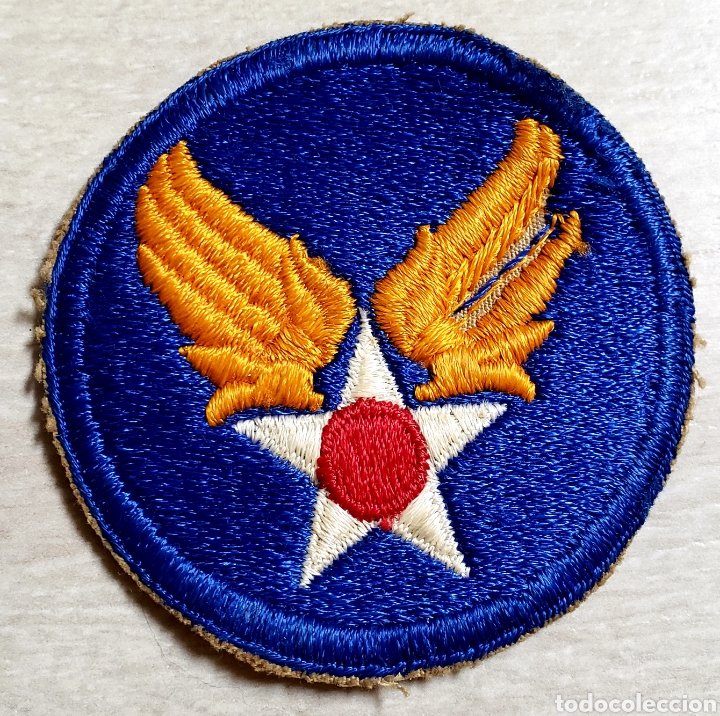 Militaria: PARCHE FUERZA A&Eacute;REA DE ESTADOS UNIDOS alas de oro militar azul estrella blanca
