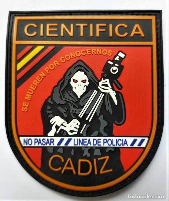 Militaria: parche POLICIA CIENTIFICA CADIZ - Foto 1