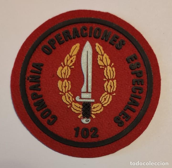 Military Antiques: PARCHE EMBLEMA DE BRAZO ROJO COMPA&Ntilde;&Iacute;A OPERACIONES ESPECIALES 102, 7 CM DI&Aacute;METRO