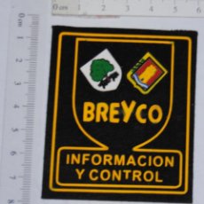 Militaria: PARCHE DE EMPRESA SEGURIDAD PRIVADA BREYCO INFORMACION Y CONTROL. Lote 297929323