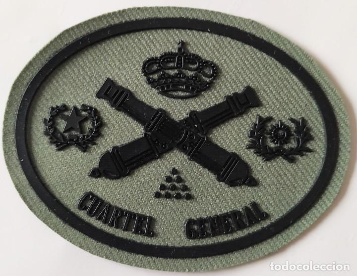 Militaria: PARCHE EMBLEMA DE PECHO VERDE MACA CUARTEL GENERAL - Foto 1