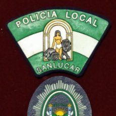 Militaria: PARCHE EMBLEMA ESCUDO DE PECHO .POLICIA LOCAL DE SANLUCAR LA MAYOR( SEVILLA ) .. Lote 300559433