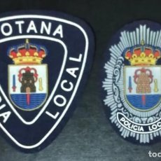 Militaria: PARCHES EMBLEMA ESCUDO DE BRAZO Y PECHO. POLICIA LOCAL DE TOTANA ( MURCIA). Lote 301509368