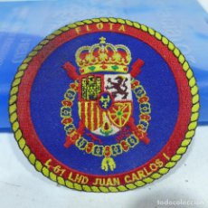 Militaria: PARCHE EMBLEMA DE BRAZO BORDADO FLOTA L-61 LHD JUAN CARLOS I. Lote 305054008