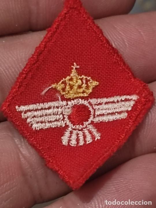 Militaria: EJERCITO AIRE ROMBO TELA BORDADO 5 CMS ALTO VINTAGE ORIGINAL MILITAR