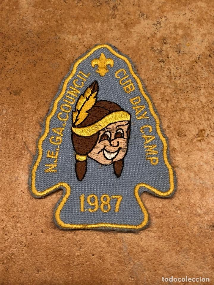 Militaria: PARCHE EN FORMA DE PUNTA DE FLECHA 1987 - Foto 1