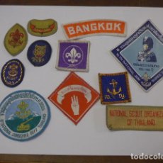 Militaria: LOTE 10 ANTIGUO PARCHE DE BOY SCOUTS DE TAILANDIA, ORIGINALES, THAILANDIA.. Lote 339502858