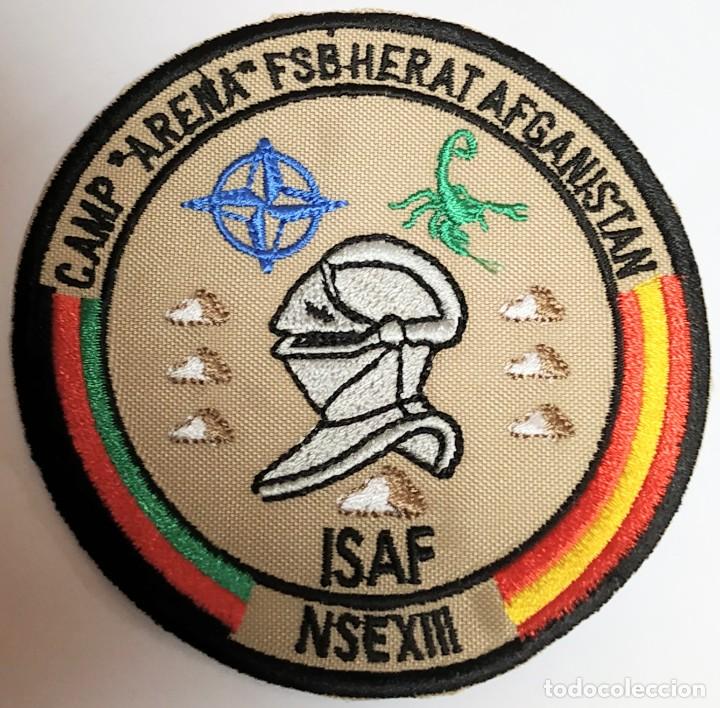 Military Antiques: PARCHE EMBLEMA DE BRAZO BORDADO A COLOR FSB CAMP ARENA ISAF NSE XIII LOG&Iacute;STICA
