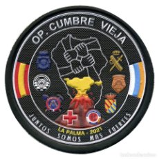 Militaria: PARCHE OP. CUMBRE VIEJA - LA PALMA - 2021. Lote 365762176