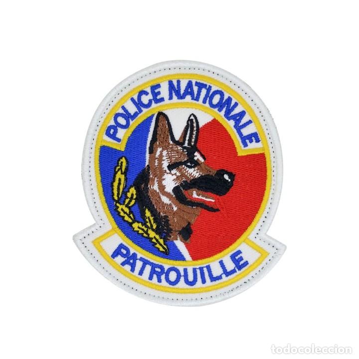 Militaria: Parche de la polic&iacute;a canica nacional de Francia - - 8x9,5cm - Hook and Loop