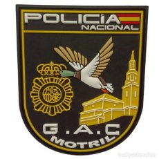 Militaria: PARCHE POLICÍA NACIONAL COMISARÍA MOTRIL (GAC) (PVC 3D CON VELCRO)