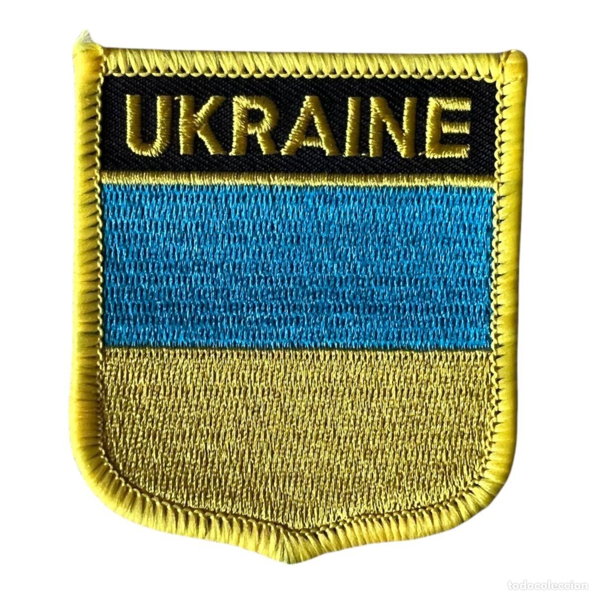 Militaria: Parche Termoadhesivos de la bandera de Ucrania - Foto 1