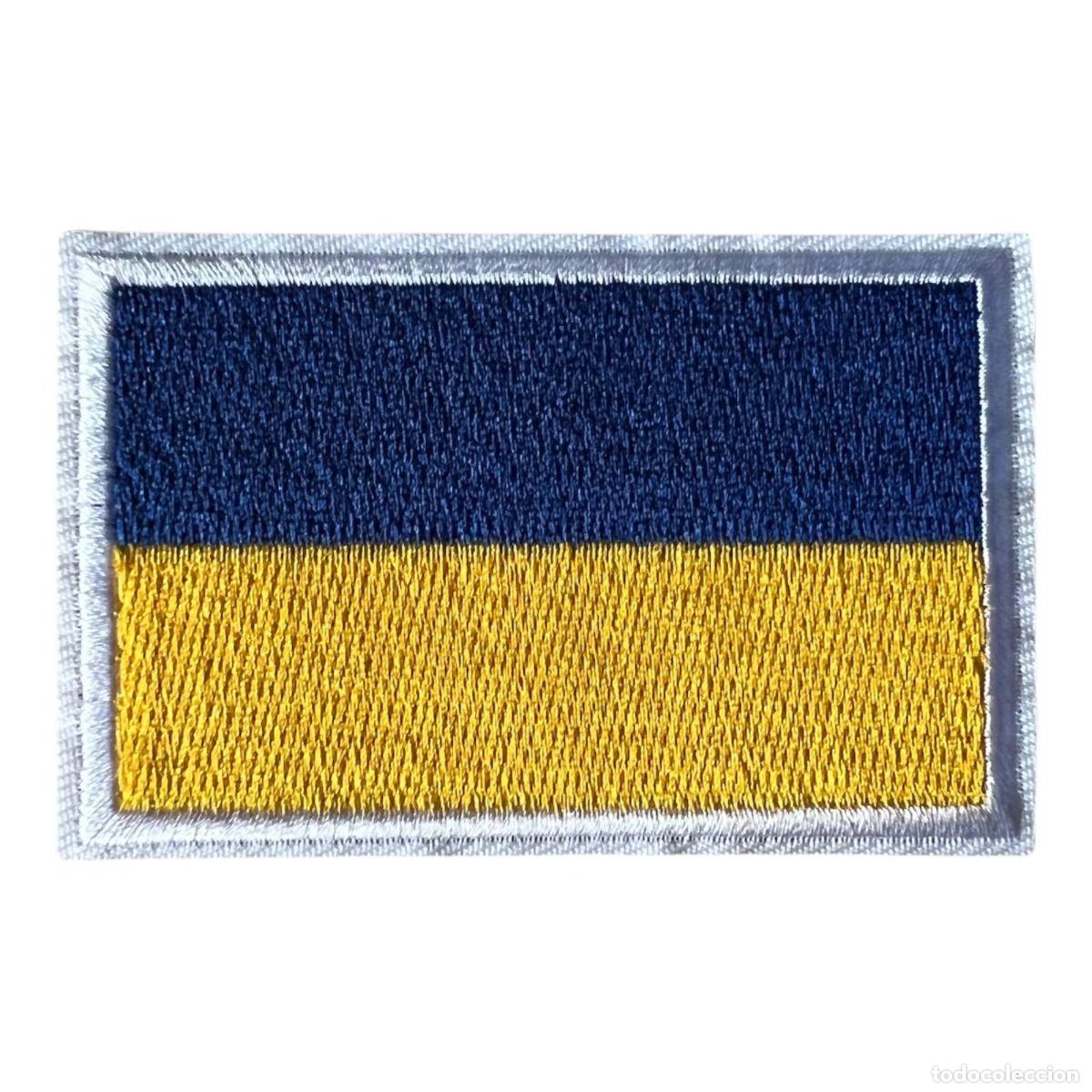 Militaria: Parche Termoadhesivos de la bandera de Ucrania - Foto 1