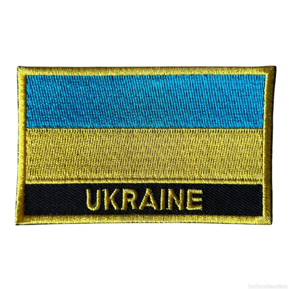 Militaria: Parches Termoadhesivos de la bandera de Ucrania - Foto 1
