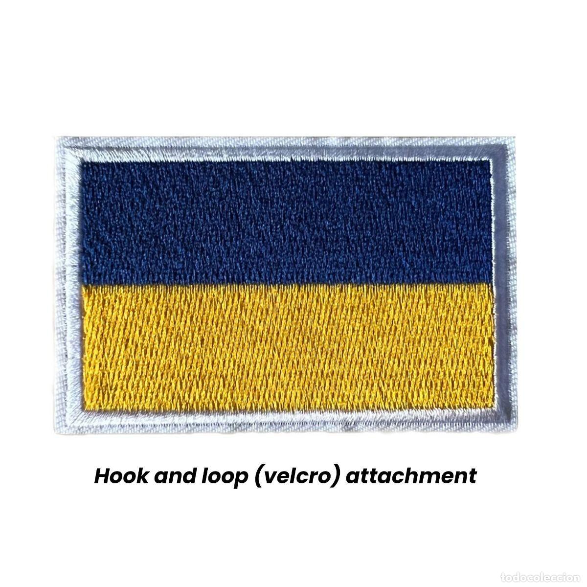 Militaria: Parche Termoadhesivos de la bandera de Ucrania - Foto 1