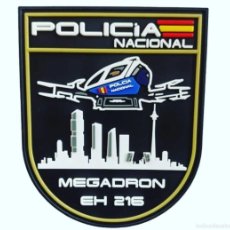 Militaria: PARCHE POLICÍA NACIONAL MEGADRON EH216 (PVC 2D CON VELCRO)