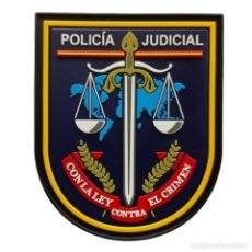 Militaria: PARCHE POLICÍA NACIONAL POLICÍA JUDICIAL COLOR (PVC 2D CON VELCRO)