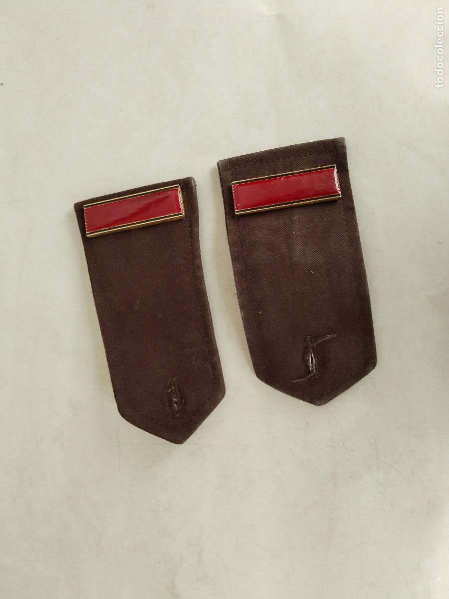 Militaria: hombreras militar, grado esmalte- c113