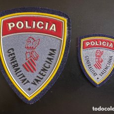 Militaria: ANTIGUOS PARCHES DE POLICIA NACIONAL. UNIDAD ADSCRITA POLICÍA DE LA GENERALITAT VALENCIANA