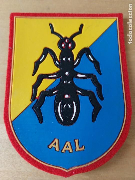 Militaria: INFANTERIA MARIA HORMIGA AAL ARMADA ESPA&Ntilde;OLA PARCHE TELA CAUCHO 8.7 X 7.1CM