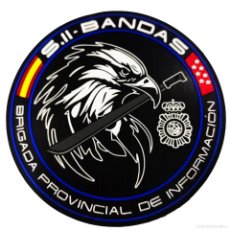 Militaria: PARCHE POLICÍA NACIONAL S-II BANDAS MADRID (PVC 2D CON VELCRO)