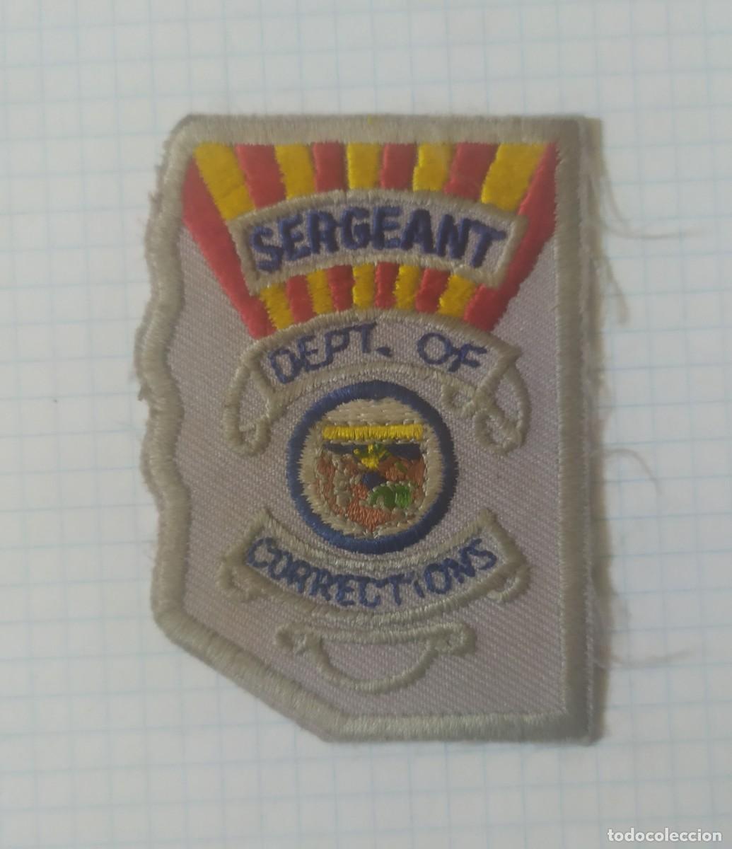 Militaria: Parche, sergeant, dept of corrections - Foto 1
