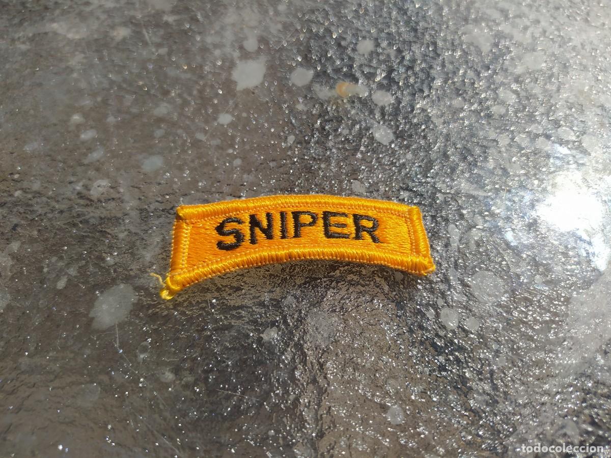 Militaria: Parche bordado, sniper - Foto 1